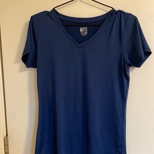 Blue V-Neck Sport T-Shirt